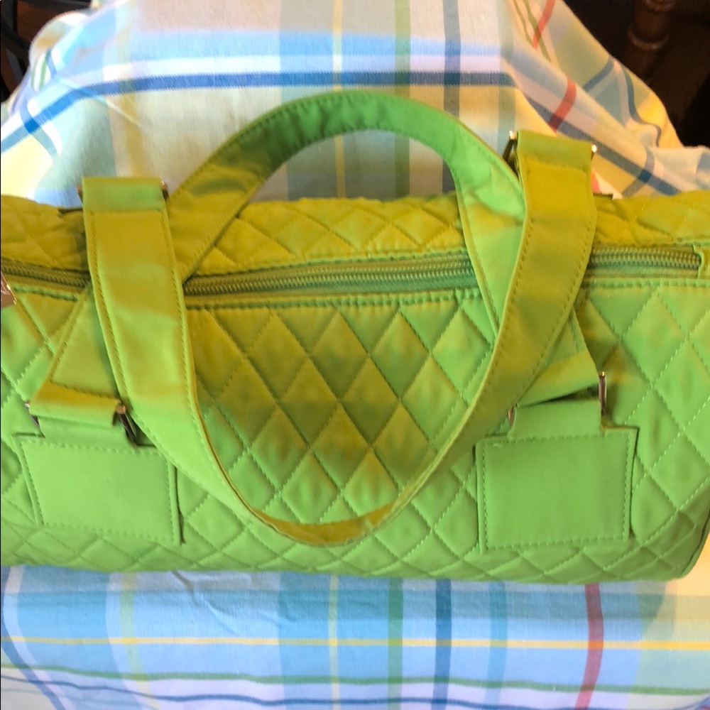 Lime Green Quilted Women's Bag